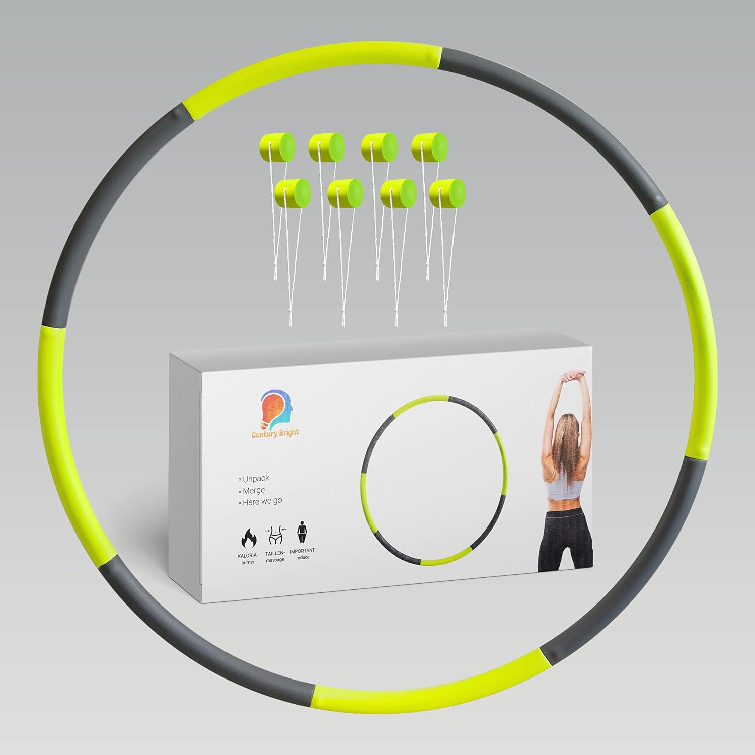Century bright Weighted Hoola Hoop for Adult Weight Loss