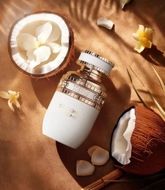 Fragrance World Coconut Leche Eau de Parfum para Mujer 80 ml - Perfume de Larga Duración con Coco y Vainilla para Mujer