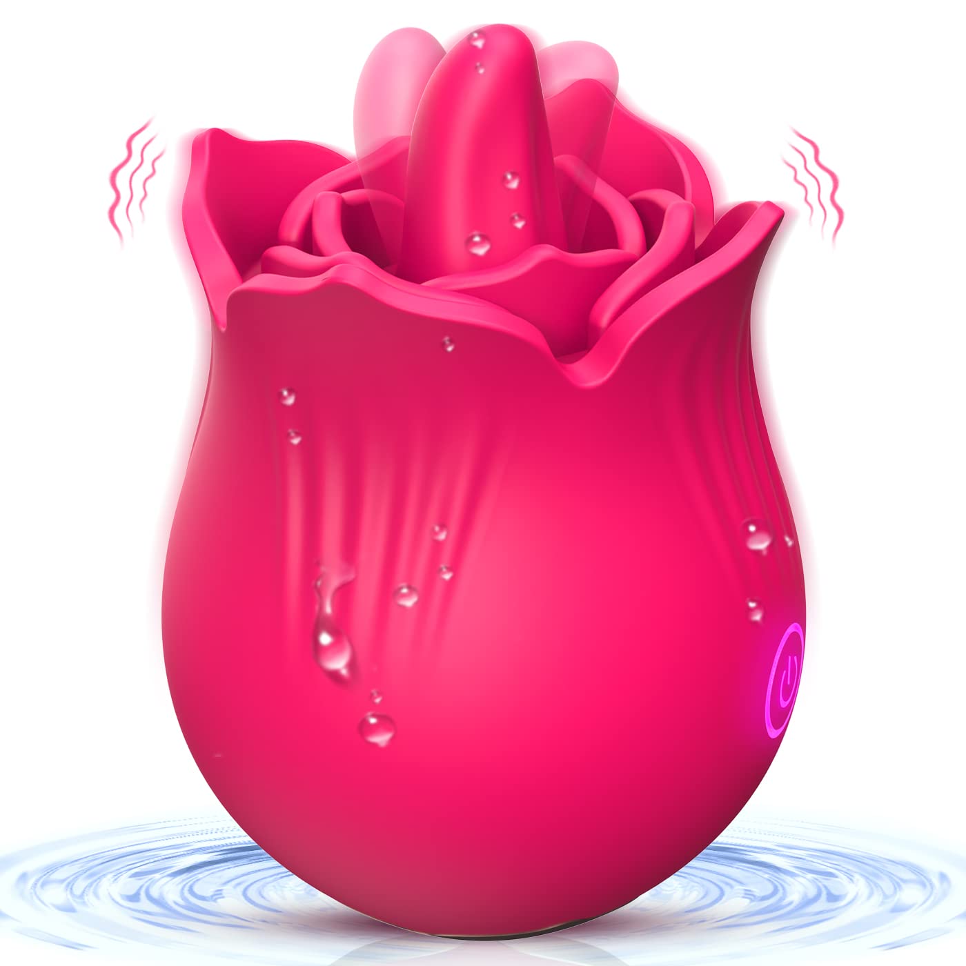Vibradorador Mujer Juguetes Eróticos para pareja Sexuales- Vibradorador Clítoris con 9 Modos de Lamido de Lengua & Vibración,Consoladores para Mujer,Vibrador Mujer,Estimulador de Clítoris Femenino.