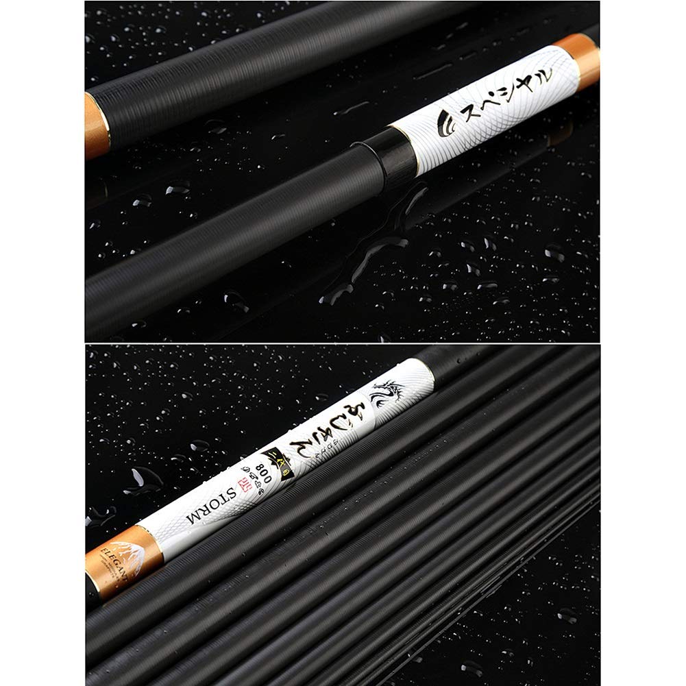 ZFF Telescopic Carbon Fishing Rod 8-13 Meters Extra Long Hit The Pole Ultra Hard Ultralight