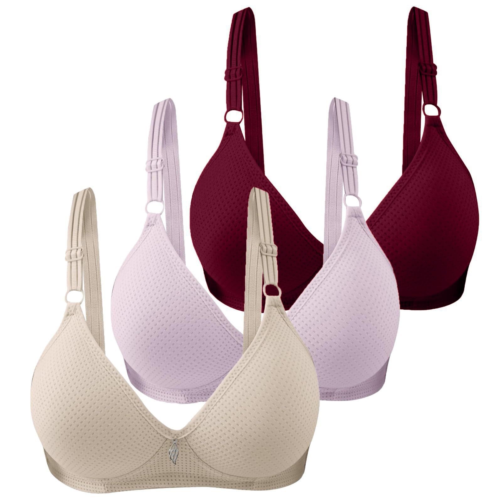 Produktbild von Bhs Ohne Bügel 3er Bra Frauen Push Up Seamless BH Bustier Klassische Soft Bh Bequem Guter Halt Ohne Bügel