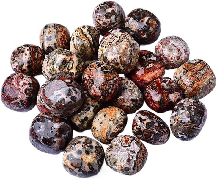 WHZHDMA Bulk Natural Crystal Rough Stone Natural Crystal Red Leopard Tumbled Stone Ornament Ore Specimen Teaching Science Gemstone Bathtub Stone Rocks Stones and Crystals