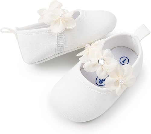 Miniatura 4 de HsdsBebe 2 unidsset recién nacido bebé niña princesa Mary Jane zapatos para niños pequeños vestido de boda zapatos planos con diadema gratis