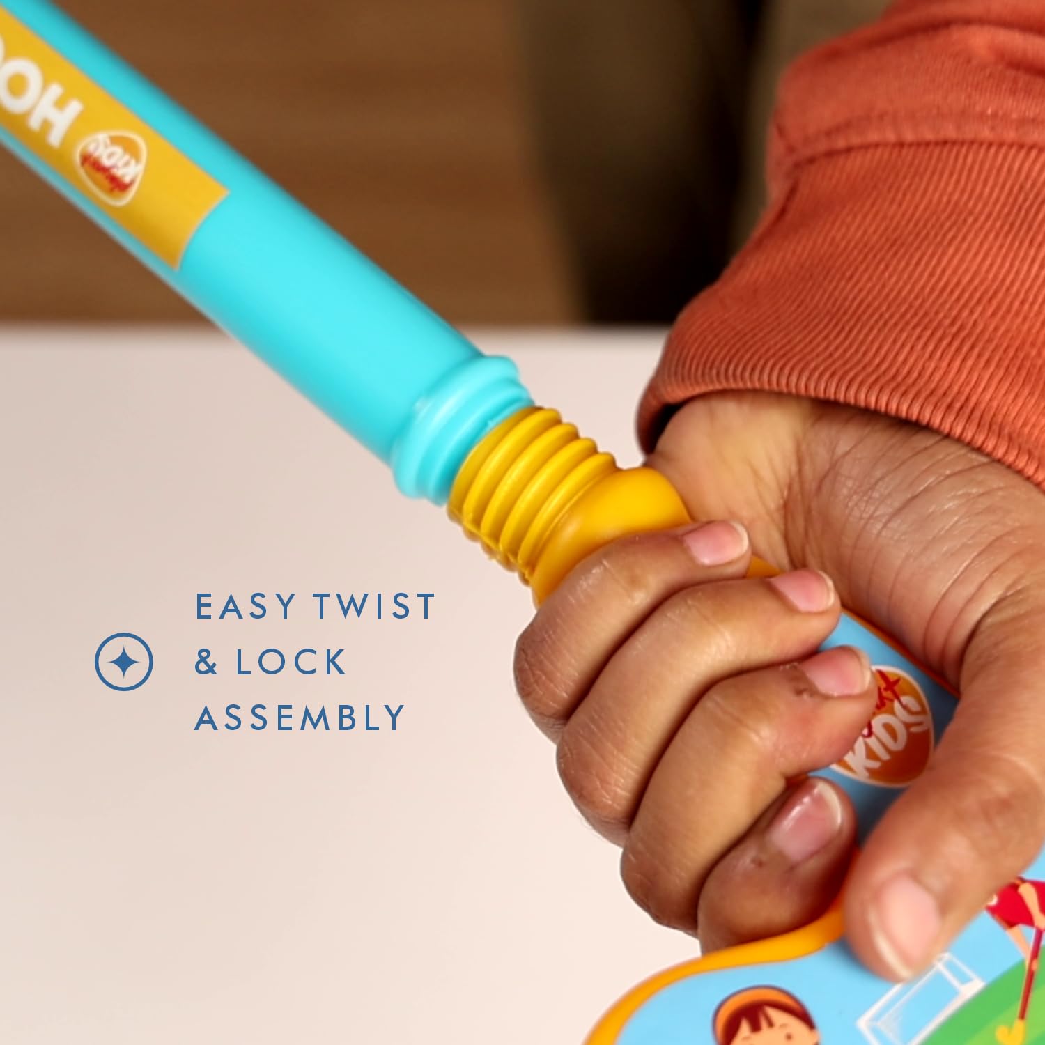 Playnxt Hockey Dribble Double Play Set - 2 Durable Plastic Hockey Sticks for Kids & Toddlers with 2 Balls - Indoor & Outdoor Sports Toy for Children (Age 3+) 1