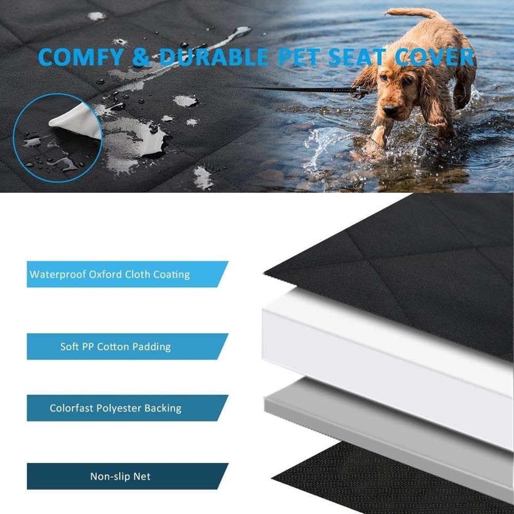 Funda Asiento Coche Perro Funda de asiento de coche para perro, transportador de mascotas de malla, alfombrilla para asiento trasero de coche, Protector de cojín para hamaca Cubre Asientos Coche Perro