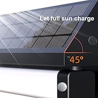 Vista 4 de eLEDing Luz de inundación LED alimentada por energía solar, color de detección inteligente de aluminio seleccionable con iluminación del atardecer