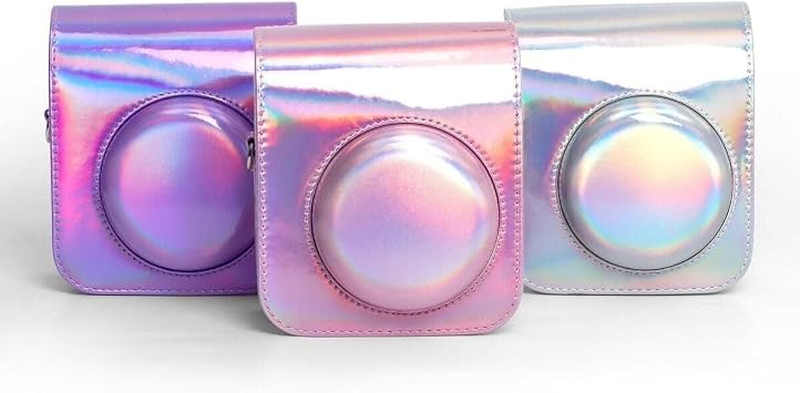 Instax Mini 12 Machine Compatible Lilac Glossy Leather Case