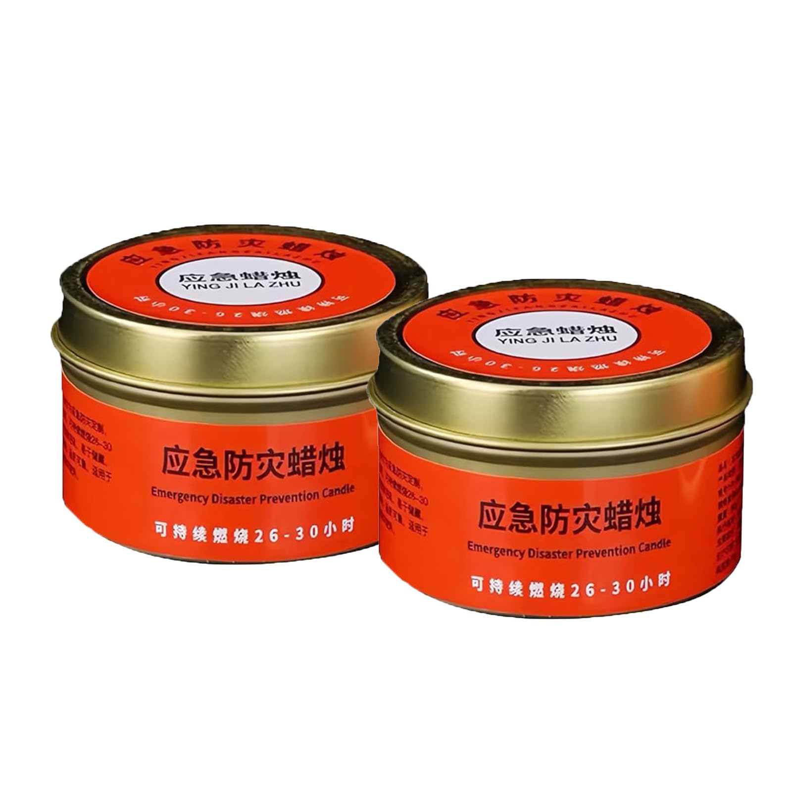 Outdoor Citronella Candle, Long Burning Windproof Survival Candles, Home Survival Lighting Candles 30 Hour Long Lasting for Power Outages,Patio,Backyard,Camping,Hiking (2PCS)