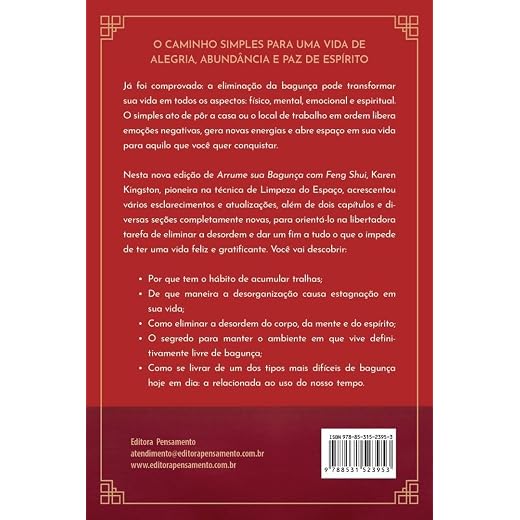 Arrume sua bagunça com feng shui: Liberte sua vida da desordem física, mental, emocional e espiritual para sempre