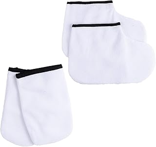 FOMIYES 4Pcs Parafina Parafina Parafina Mitts de Cera para Luvas de Banho E Botas para Parafina para Parafina E Luvas de Cera de Parafina E Luvas de Botas E Botas