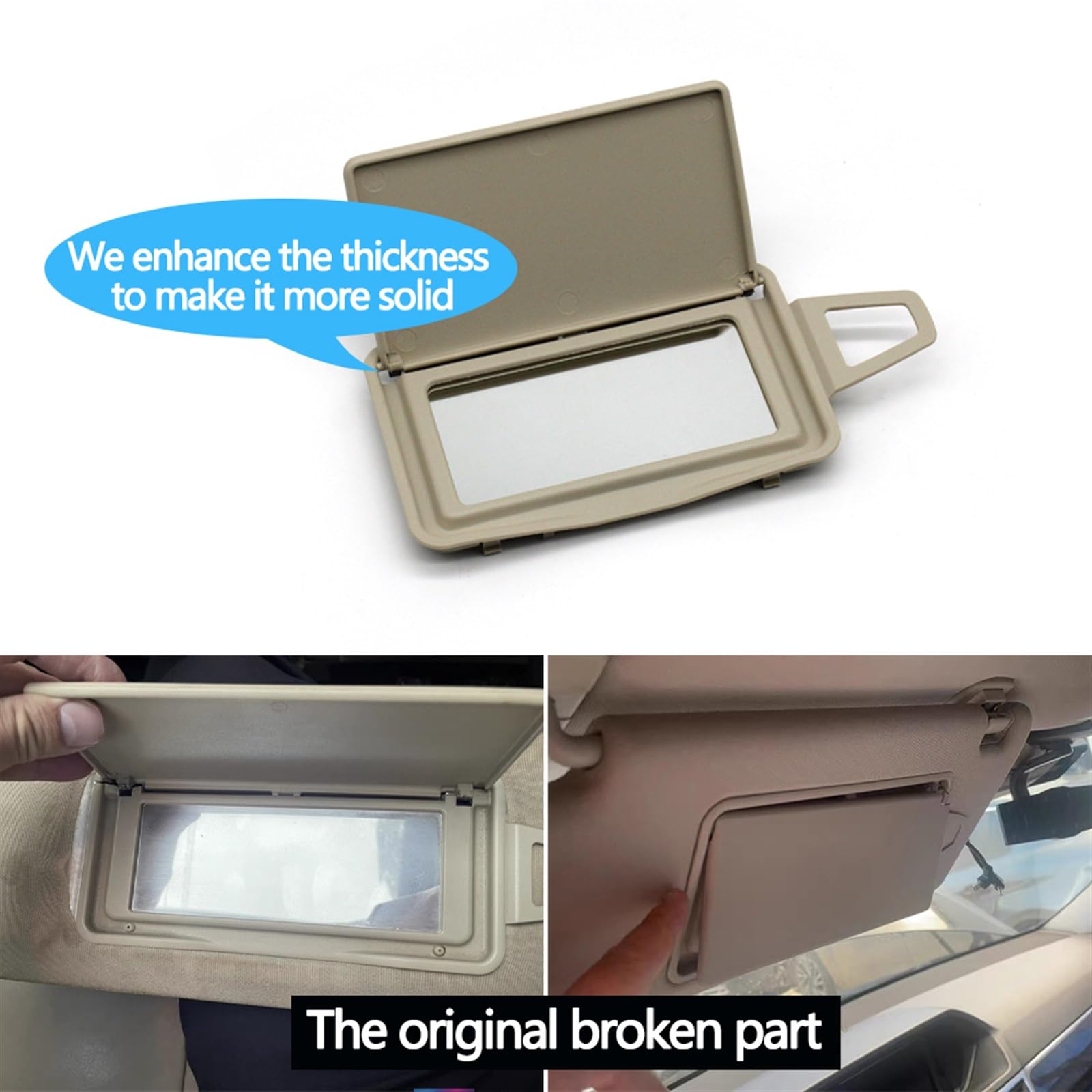 W211 Visiera parasole for interni auto, copri specchio cosmetico