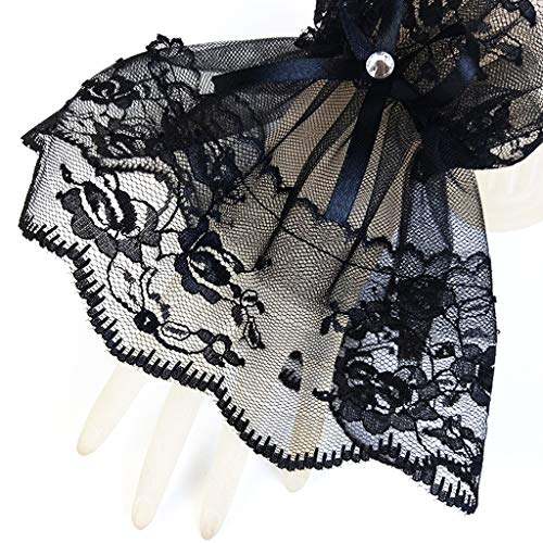 Detachable Short Horn Cuffs Lace Fake Sleeve Arm Cover Fingerless Gloves For Sun For For Women Girls4