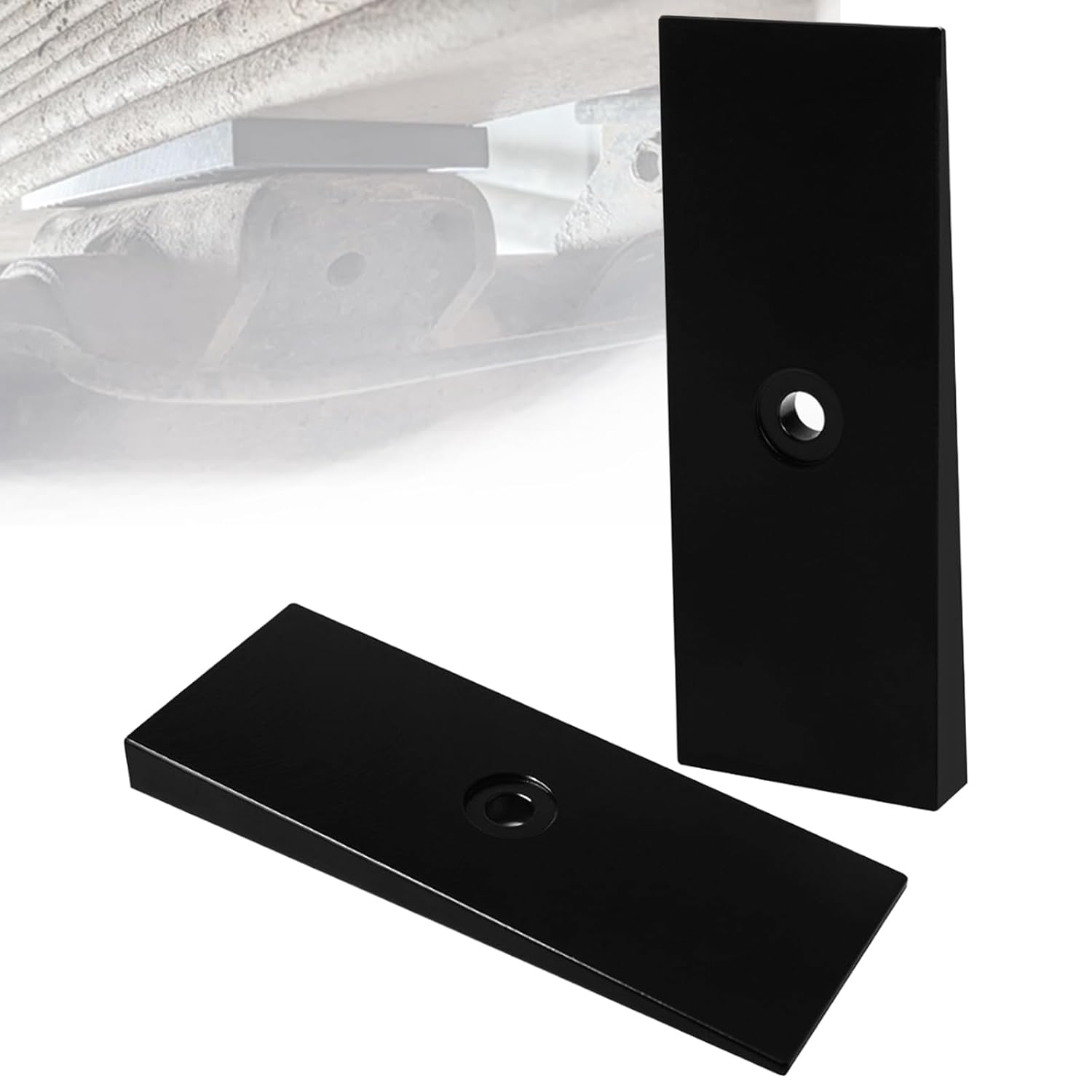 2" Wide 4° Steel Leaf Spring Shims -Steel Suspension Axle Leaf Spring Shims ，Black