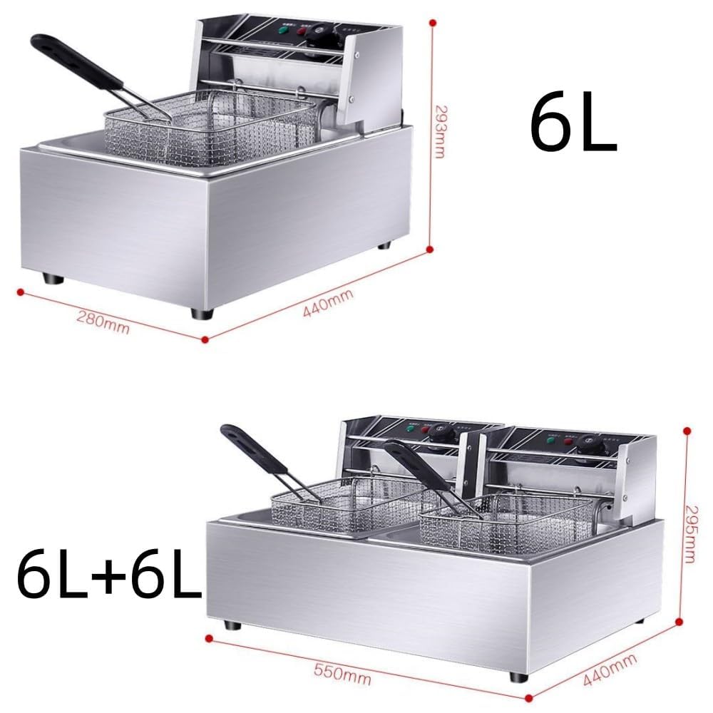 Amazon.co.jp: 電気フライヤー卓上揚げ物器 ミニフライヤー温度調節大