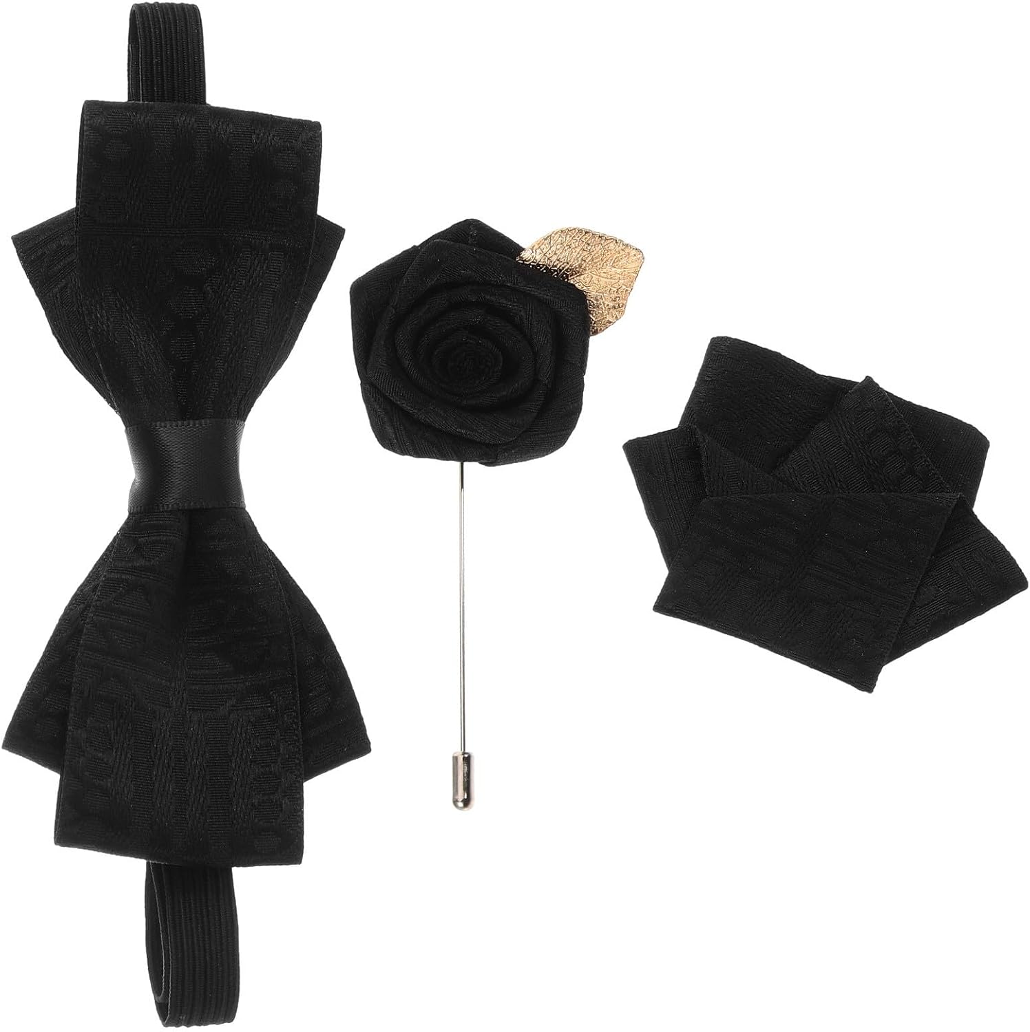 Beaupretty Mens Bow Tie Brooch Pin for Groom Shirt Lapel Accessory