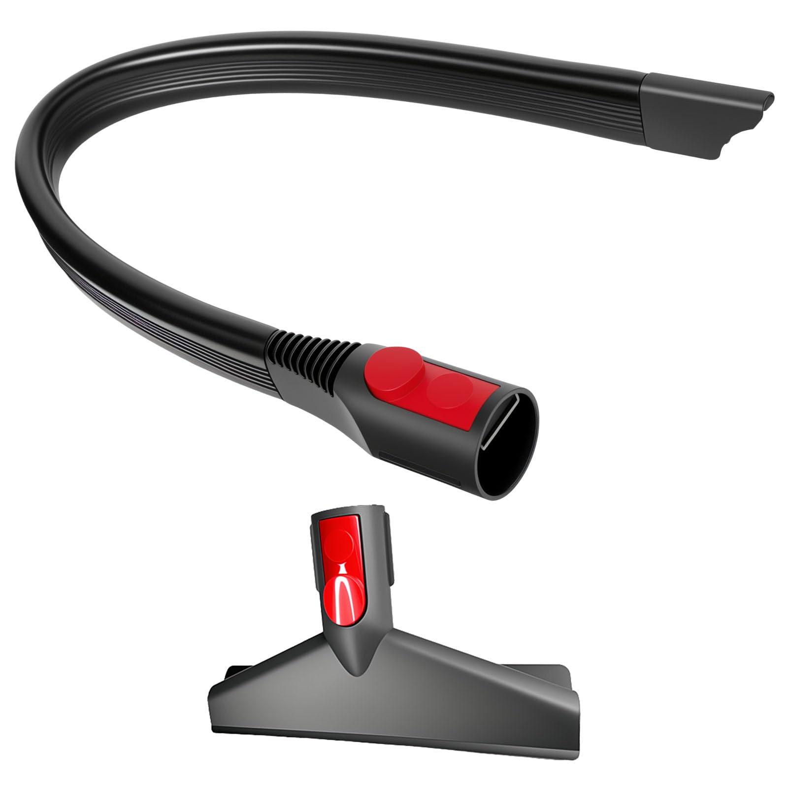 Bocchetta flessibile e spazzola per materasso per aspirapolvere Dyson V15 V12 V11 V10 V8 V7 Gen5 ugelli di prolunga 58 cm con testa piatta | accessori per aspirapolvere per sedili auto angoli