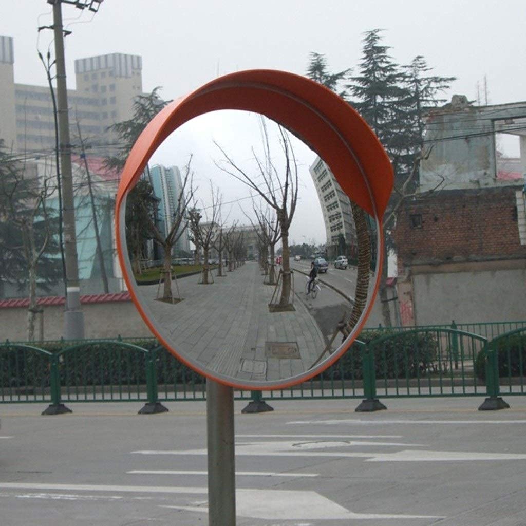 Miroir convexe en plastique de 100 cm avec miroir grand angle pour stationnement