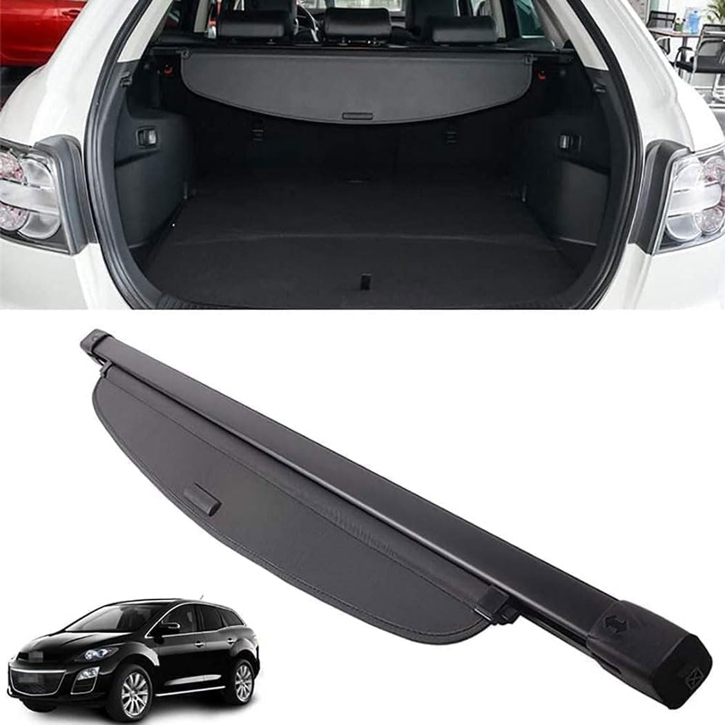 Gtdyatgc Normal Boot Cover For Mazda Cx-7 Cx7 2007-2016 – Retractable Cargo Shade, Waterproof Parcel Shelf, Privacy Guard, No-Drill
