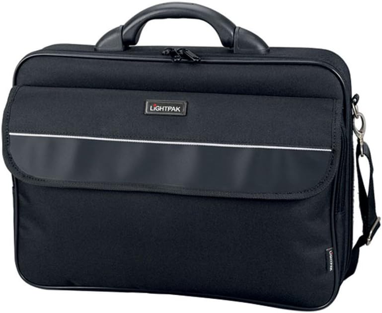 46111 ELITE L - business laptop bag for 17 inch laptop, nylon, black
