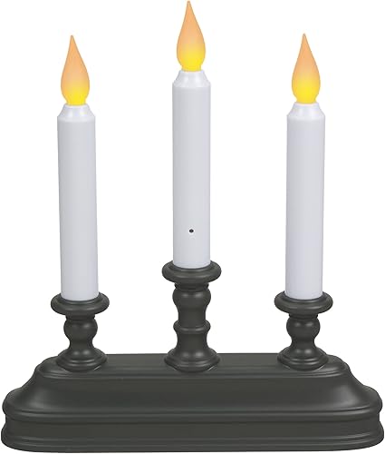 Miniatura 2 de Xodus Innovations FPC1330A - Velas de ventana operadas por batería de 10 pulgadas con inclinación para cambiar el color de la llama y sensor de luz