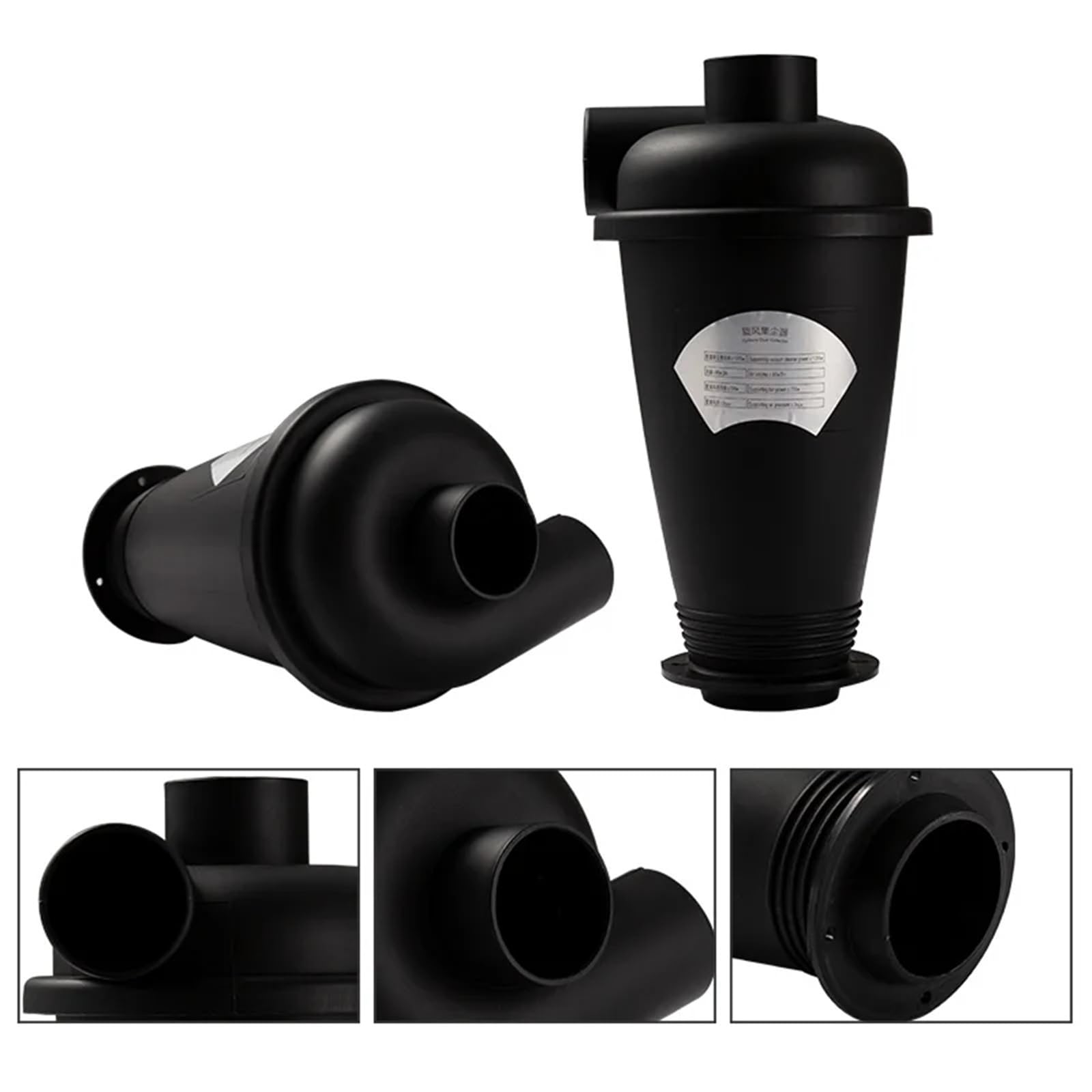 Aspiradora, Colector De Polvo, Filtro, Separador Ciclónico, Aspiradoras Industriales, Accesorios For Extractores De Polvo, Carpintería(Black Cyclone B)