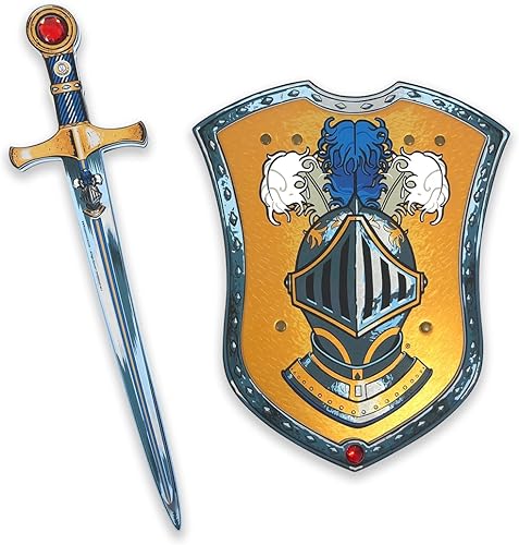 Liontouch Espada y escudo de juguete de caballero misterioso para niños  Set medieval en espuma para juegos de simulación infantiles con tema de