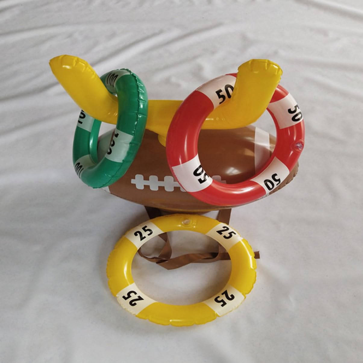 VICASKY Inflatable Ring Toss Hat Game Creative Headdress for Adults Fun Outdoor Activities Educational Plaything Improves Hand Eye Coordination Motor Skills