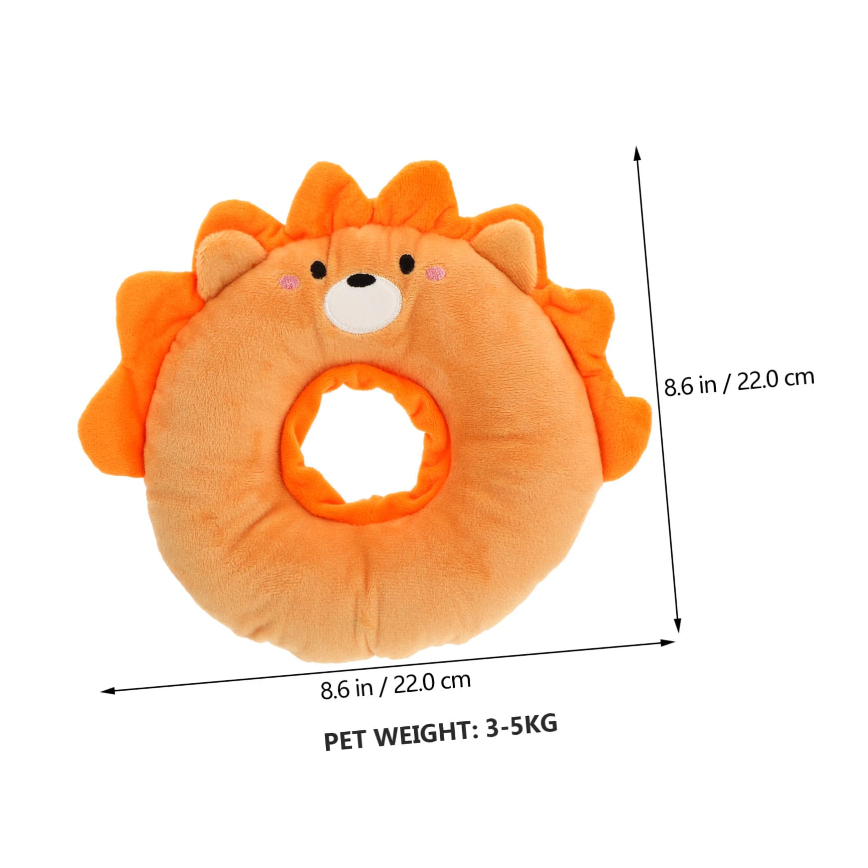 Didiseaon 3pezzi Collare Elisabettiano Per Gatti Protezione Post-operatoria Per Guarigione Healing Collare Gonfiabile Antigraffio Per Dopo Design Cartone Lion Misura