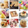 Moretoes 38pcs Pie Boxes, 10x10x2.5 Inches Auto-Popup Bakery Boxes with Window for Cookies, Treats, Cake, Pies, Chocolate Covered Strawberries, Macarons, Donuts, Muffins