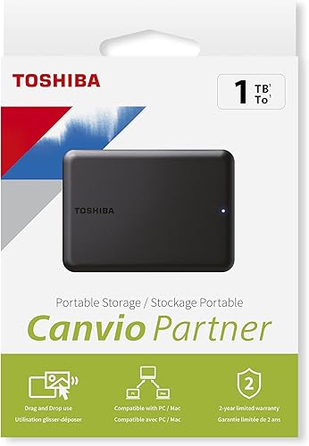 Miniatura 7 de Toshiba Canvio Partner - Disco duro externo portátil de 2.5 pulgadas, compatible con USB 3.2, Mac y Windows, Xbox, PS4, PS5