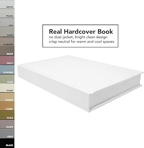 Miniatura 2 de Covogoods CovoBook personalizado  Elige texto personalizado, título, nombre, letras, fuente  Libro de tapa dura real, interior en blanco  Decoración