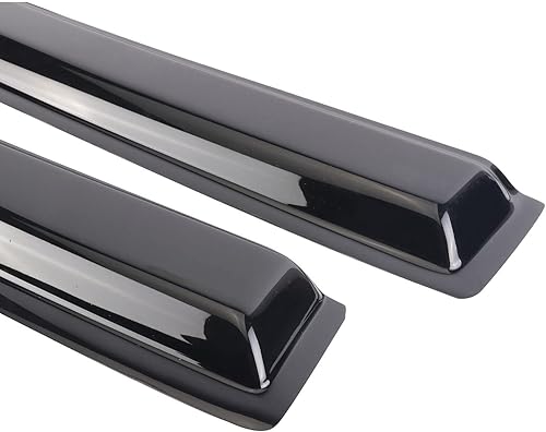 Miniatura 8 de vks Viseras de ventana lateral, protectores de lluvia, visera deflectores de visera 94155 para 2009-2014 F-150 SuperCrewCrew Cab con 4 puertas de