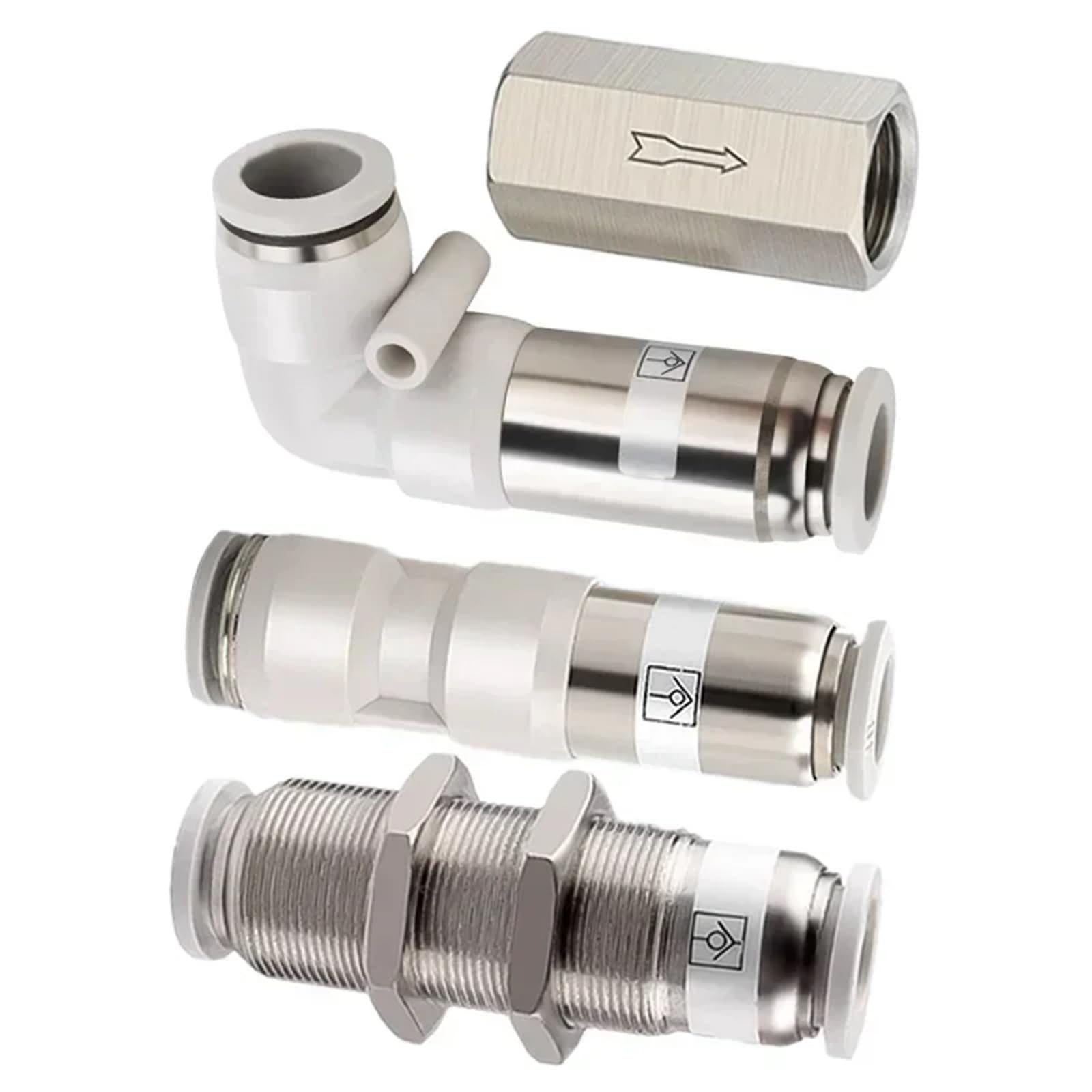 Pneumatic Check Valve, One Way Non-Return Valve 4mm 6mm 8mm 10mm 10Pcs