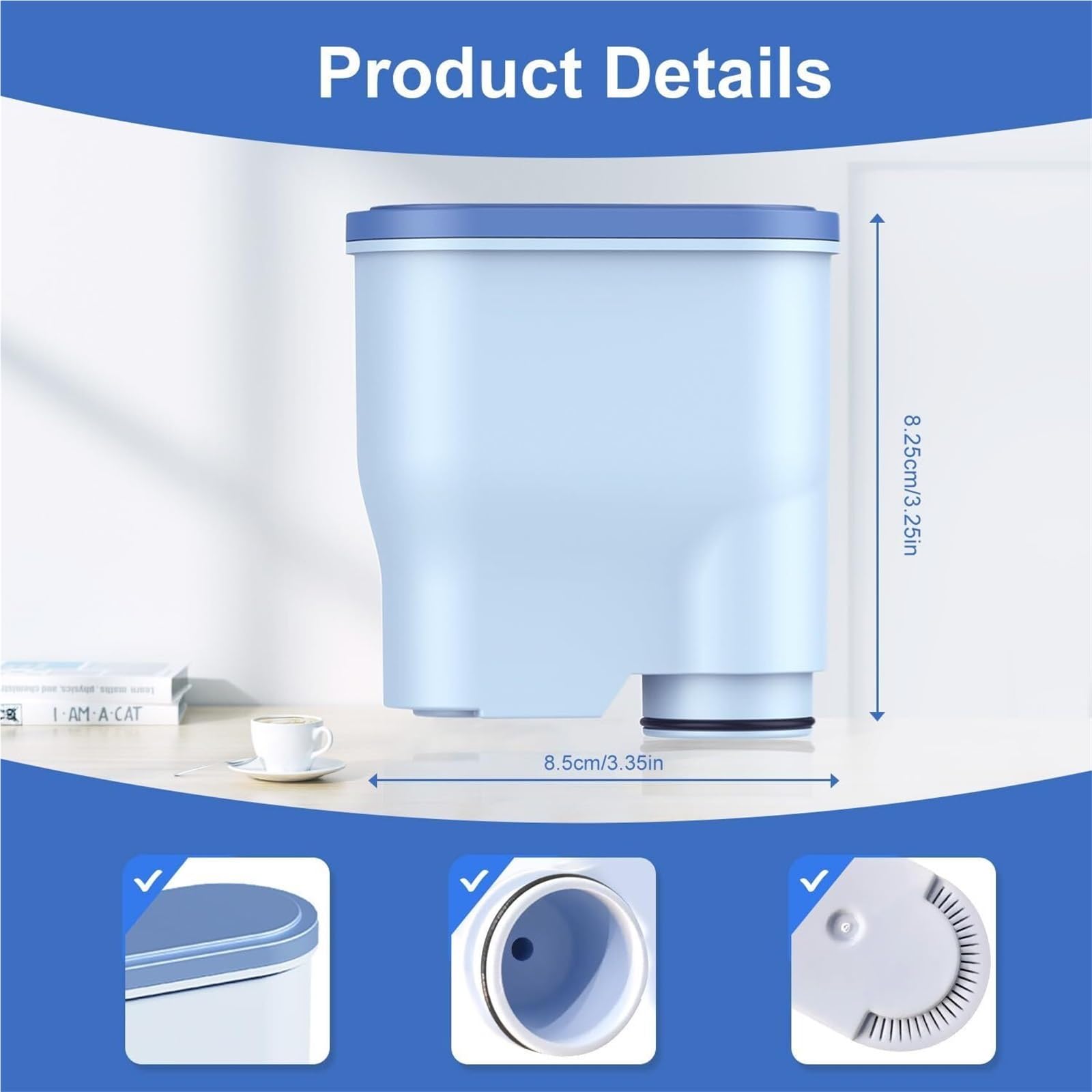 Filtro Dell'acqua Di Ricambio, Compatibile Con Philips, Accessorio For Macchina Da Caffè Automatica Saeco AquaClean CA6903(4pcs)
