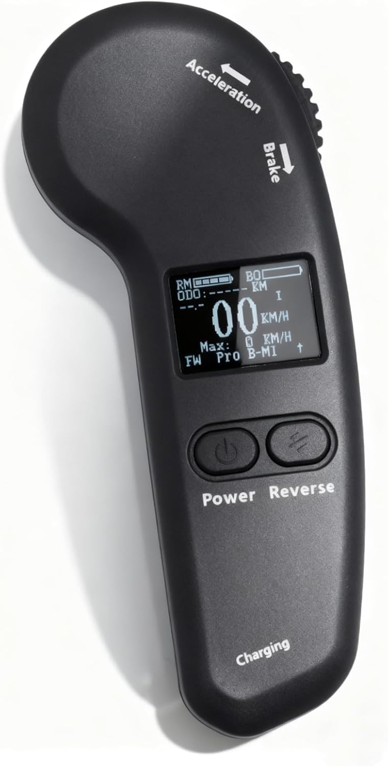 Electric Skateboard Remote Control Control, LED Display Skateboard Control with Adjustable Speed Braking, USB Charging Electric Skateboard Remote Control