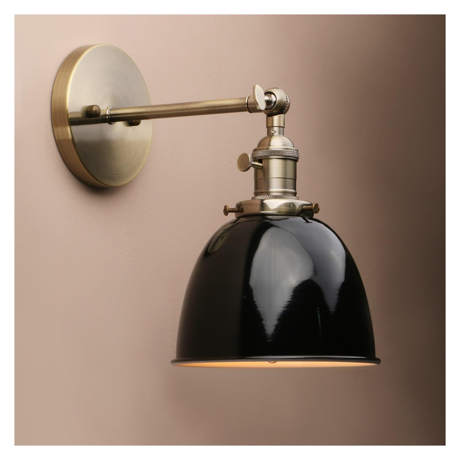 SYAXVOM V-intage wandlamp 6.5'' Wall Lamps Black Modern Industrial Stair Light Fixtures