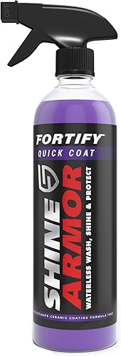 SHINE ARMOR Fortify Quick Coat Revestimiento de cerámica Spray de cera para auto Lavado de auto sin agua y cera Esmalte de capa superior