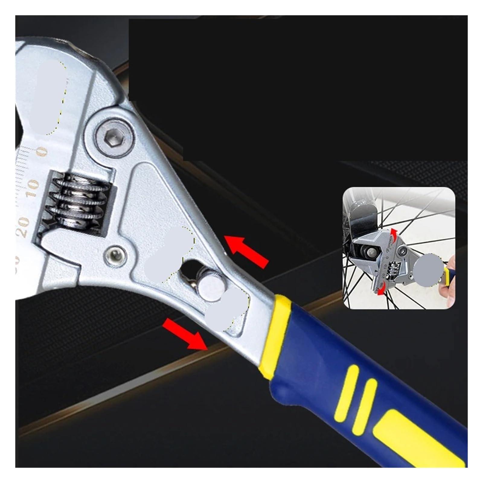 Pinza a Pappagallo Chiave regolabile a cricchetto da 8 '' for uso domestico 0-32mm Strumento hardware di apertura grande