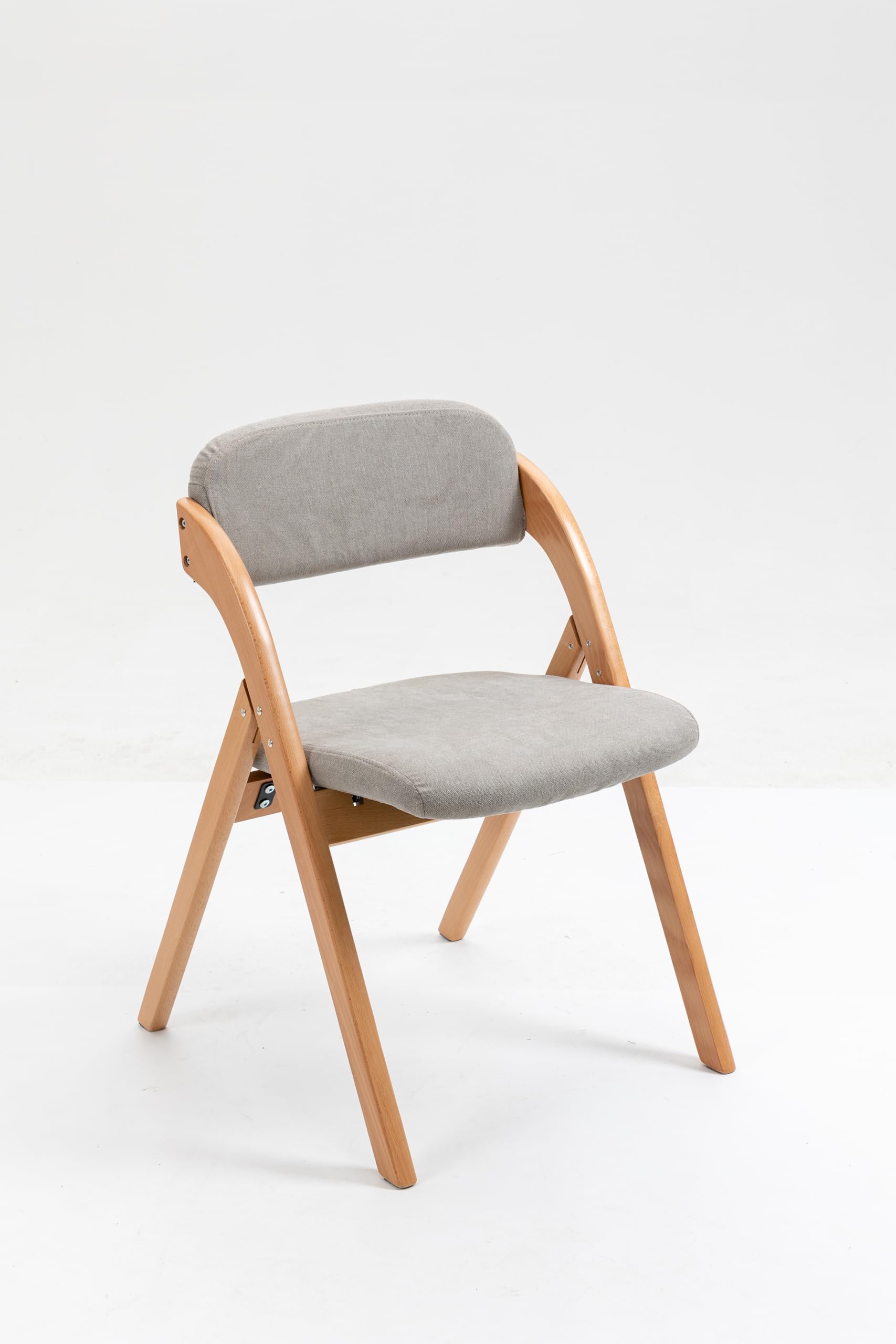 MSMOK HOMEFUN - Juego de 2 sillas plegables con asientos acolchados, sillas de comedor apilables de madera con cubierta extraíble, silla extra plegable para invitados, cocina, oficina, boda, fiesta de