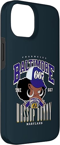 Miniatura 6 de iPhone 15 Pro Max 667 Area Code Baltimore Maryland Flag Blaq Girl Bmore Pride Case