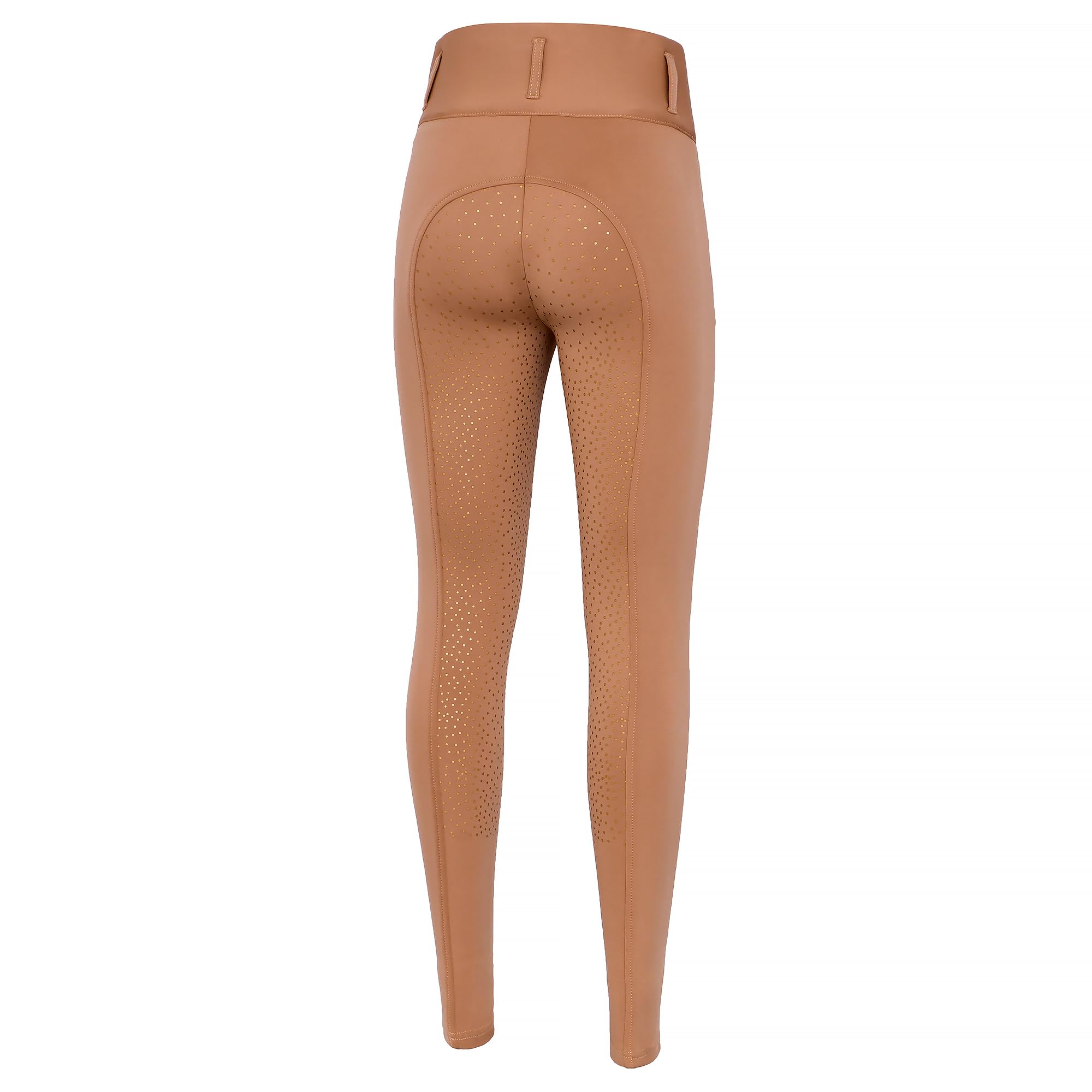Damen Reitleggings mit Silikon Vollbesatz – High Waist Reithose mit Handytasche & Gürtelschlaufen