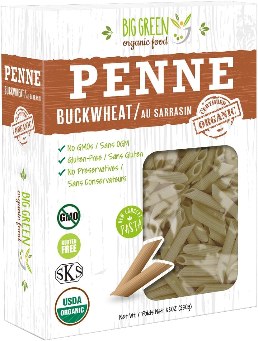 Organic Buckwheat Penne, 8.8oz, 100% buckwheat, Gluten-Free, Non-GMO, Vegan (3)