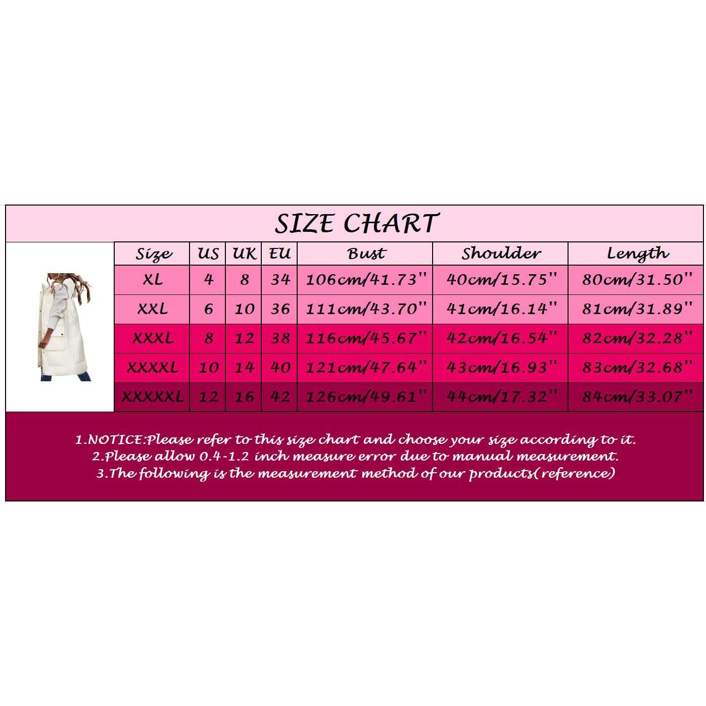 Generisch Gilet trapuntato da donna lungo con cappuccio – gilet invernale da donna caldo senza maniche gilet in piuma ispessito cappotto invernale soffice piumino con cerniera gilet elegante gilet