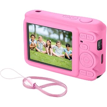 Silicone Camera Case Compatible with Kodak PIXPRO FZ45 Anti-Scratch Full Protective Soft Case with Wrist Strap for FZ45 Digital Camera Case rose