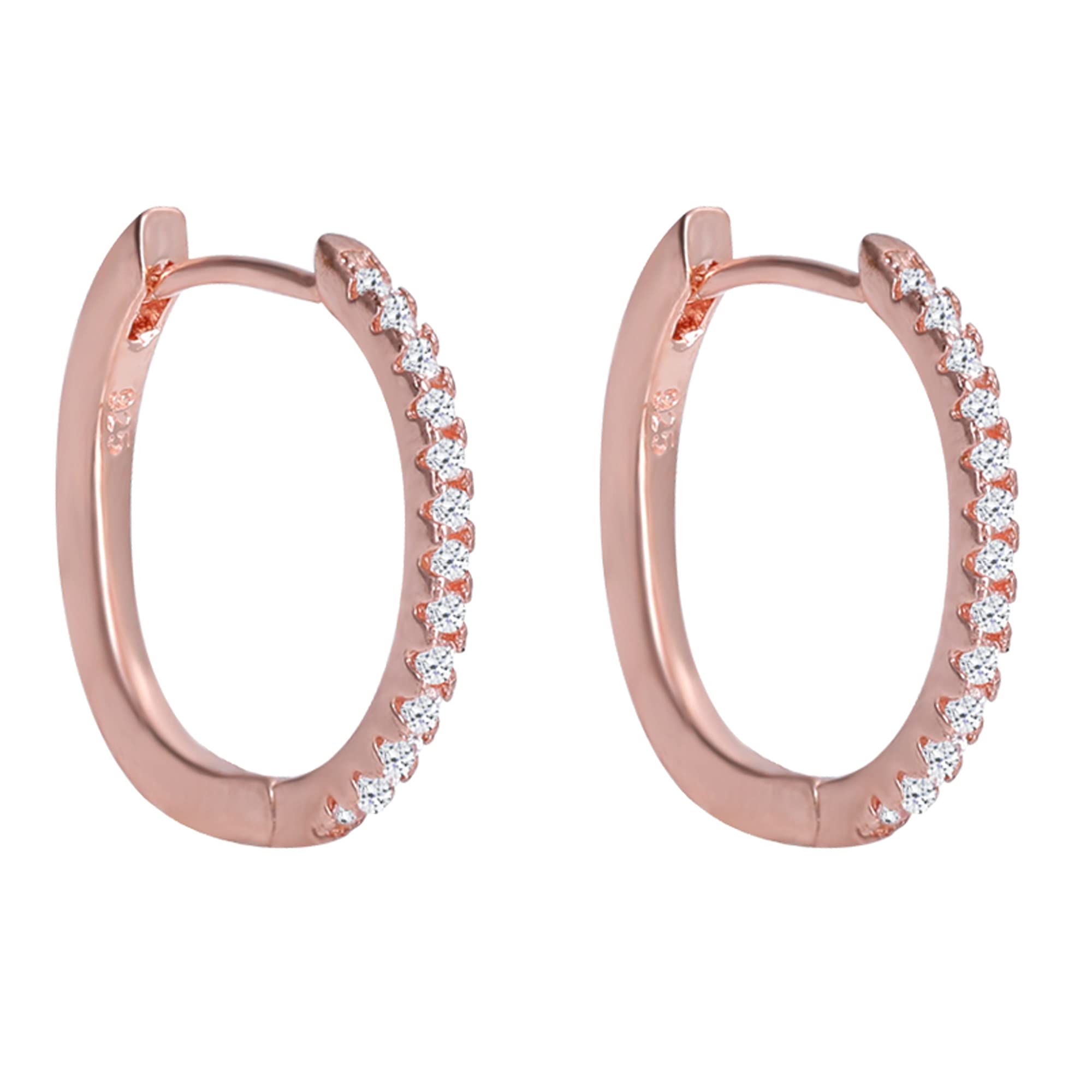 GIVA 925 Silver Rose Gold Shining Hoop Earrings | Gifts for Girlfriend, Gifts for Women and Girls | With Certificate of Authenticity and 925 Stamp | 6 Month Warranty* (B09DGMSGZV) Amazon Price History, Amazon Price Tracker
