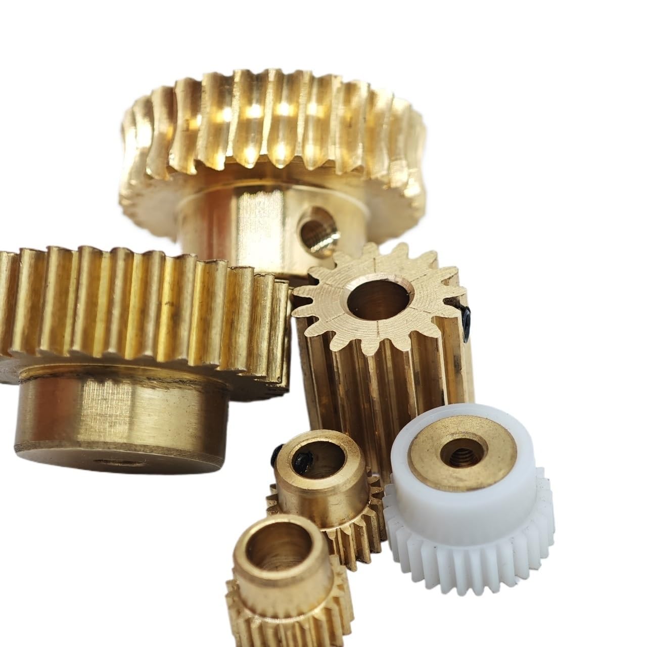 1pc 0.5M 84T Copper Spur Gear with Step 0.5 Module 84 Teeth Cylindrical Gear 4mm 5mm 6mm 6.35mm 8mm 10mm 12mm Bore Mechanical(10mm bore)