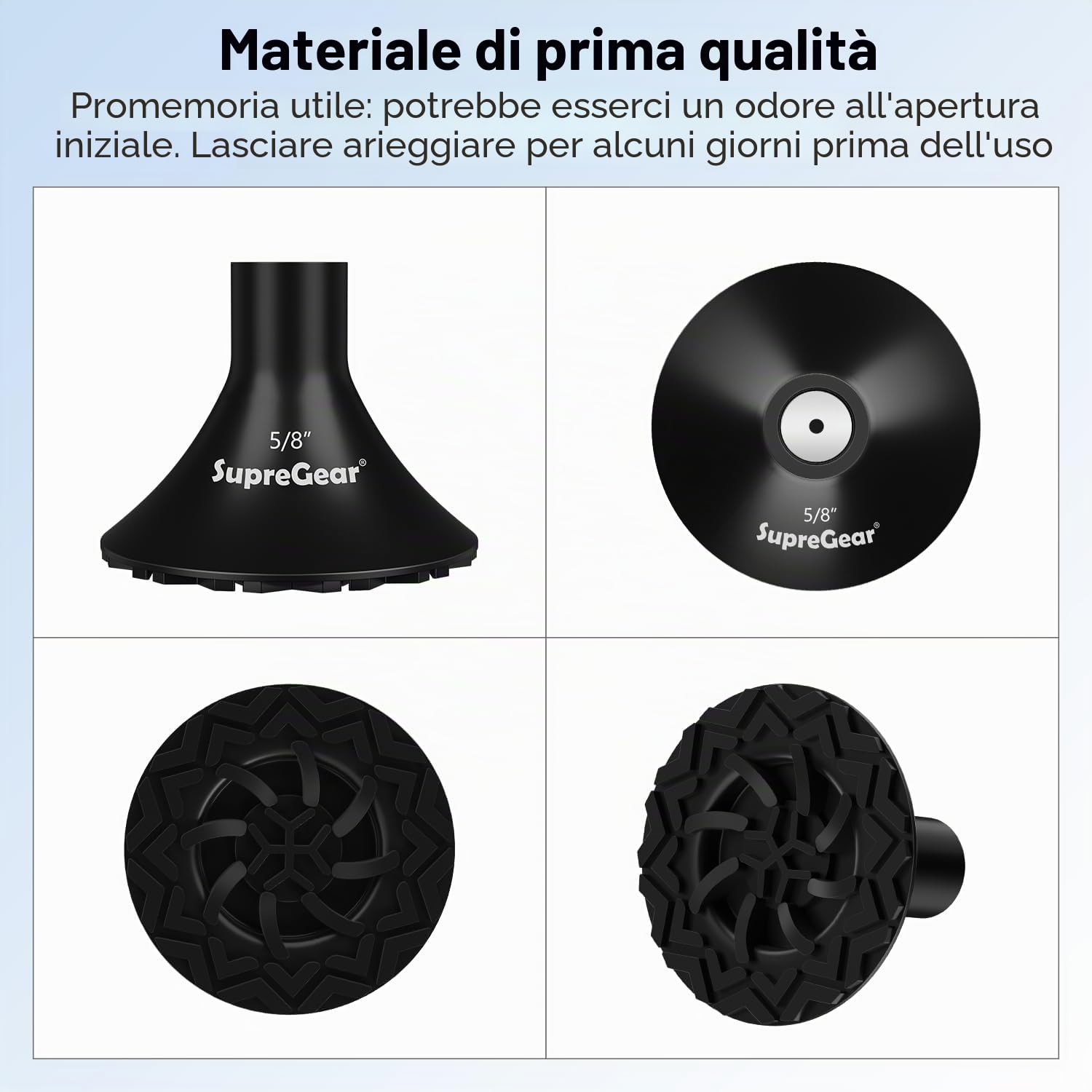 Puntali in Gomma per Bastoni da Passeggio (2 Pezzi), Punta in Gomma per Tutti i Terreni, Ricambio Resistente e Rinforzato per Bastoni e Stampelle, Adatto a Bastoni Pieghevolii