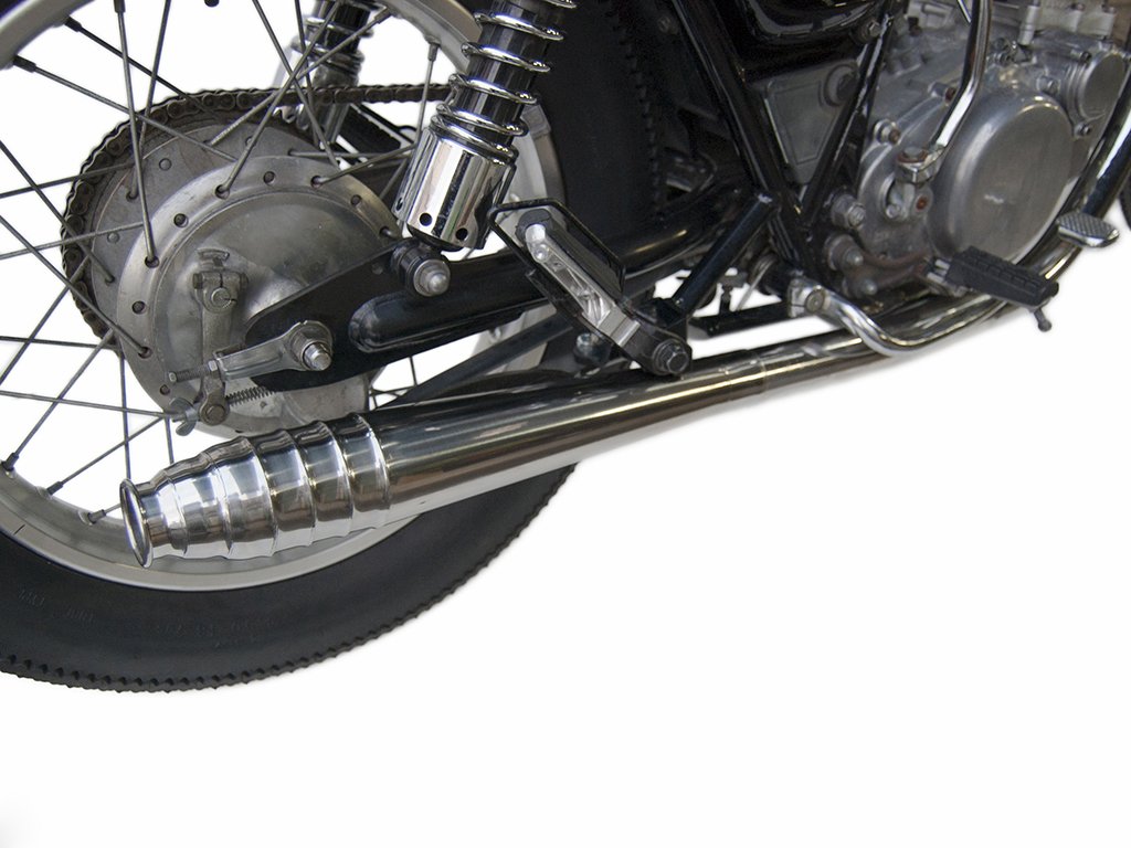 sr400 メガホンマフラー スリップオン デイトナ デイトナ スリップオンメガホンタイプマフラー 3.5°UP