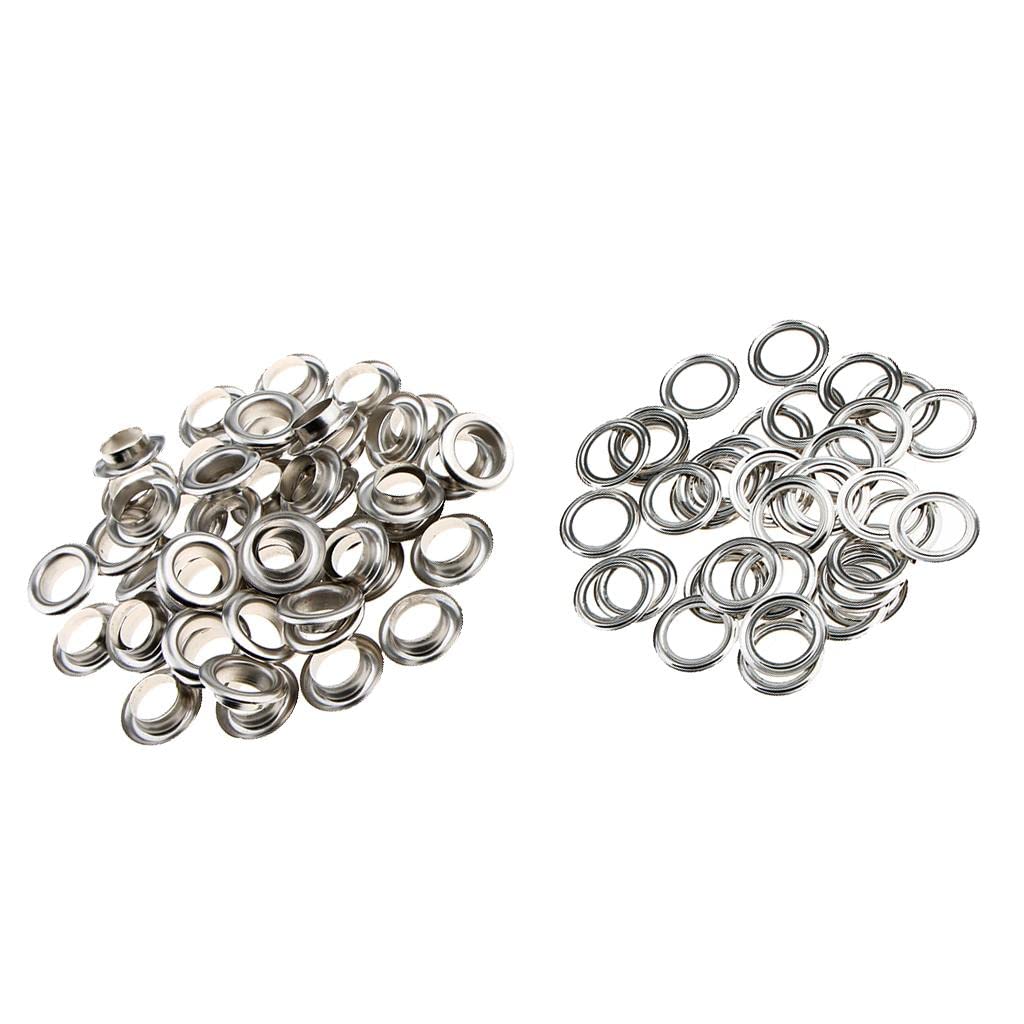 Bnf® 4x50 Pieces Metal Eyelets with Washers Leathercraft Accessories 20mm Silver|Crafts|Multi-Purpose Craft Supplies|Crafting Pieces|Eyelets-image-48