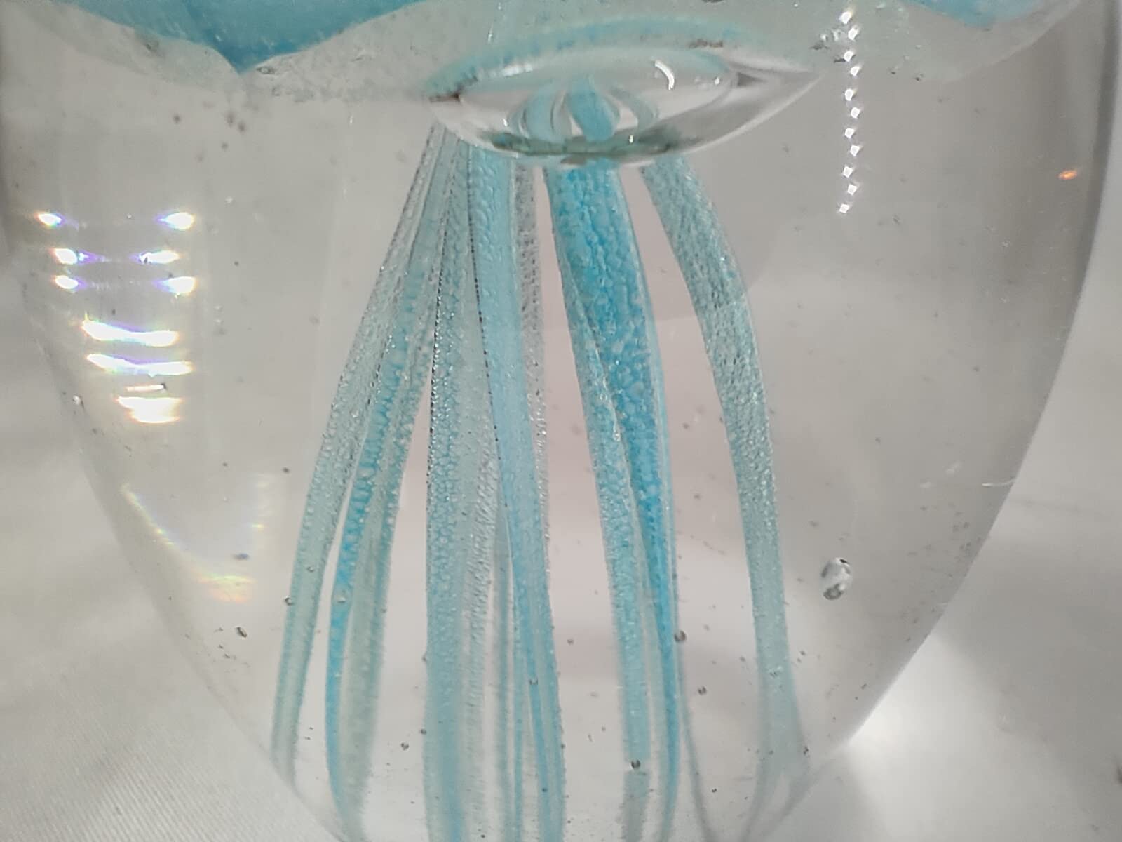 ROCKING GIFTS Pisapapele Medusa Di Cristallo - Sfera Di Vetro Blu Per Decorazione Casa - Foto 9